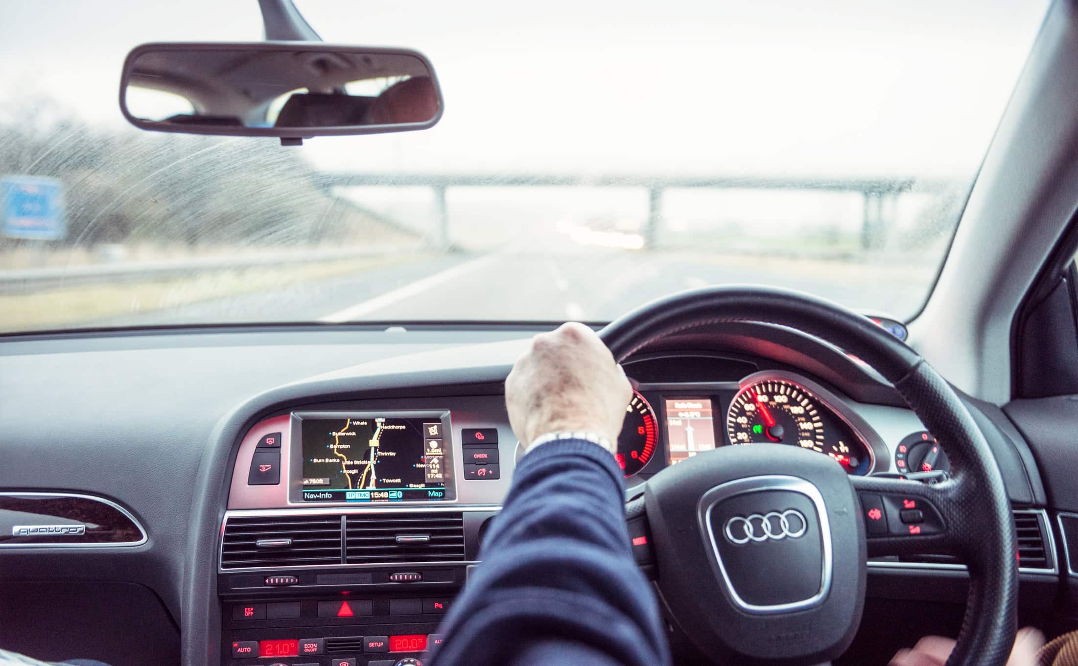 Older gent driving