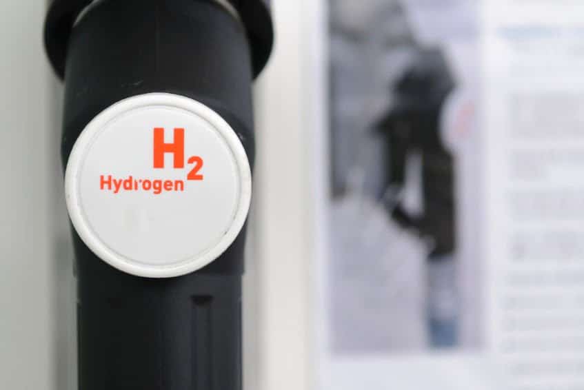 Black Hydrogen fuel filler nozzle